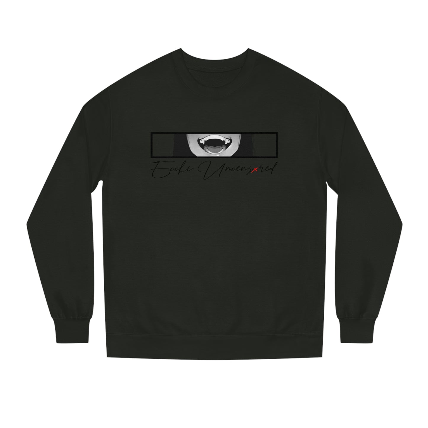 Creepy Ahegao • Crew Neck Sweatshirt • Print