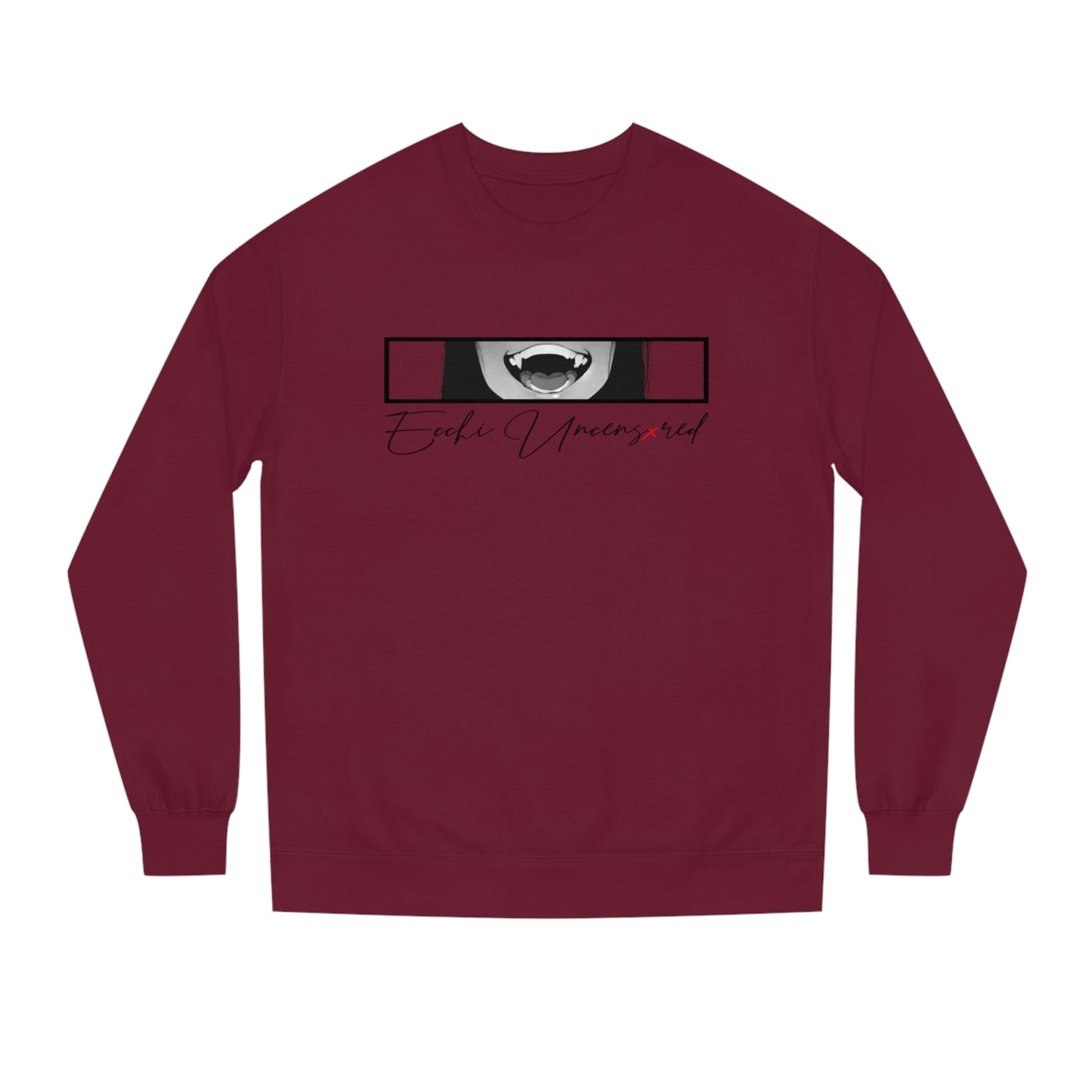 Creepy Ahegao • Crew Neck Sweatshirt • Print