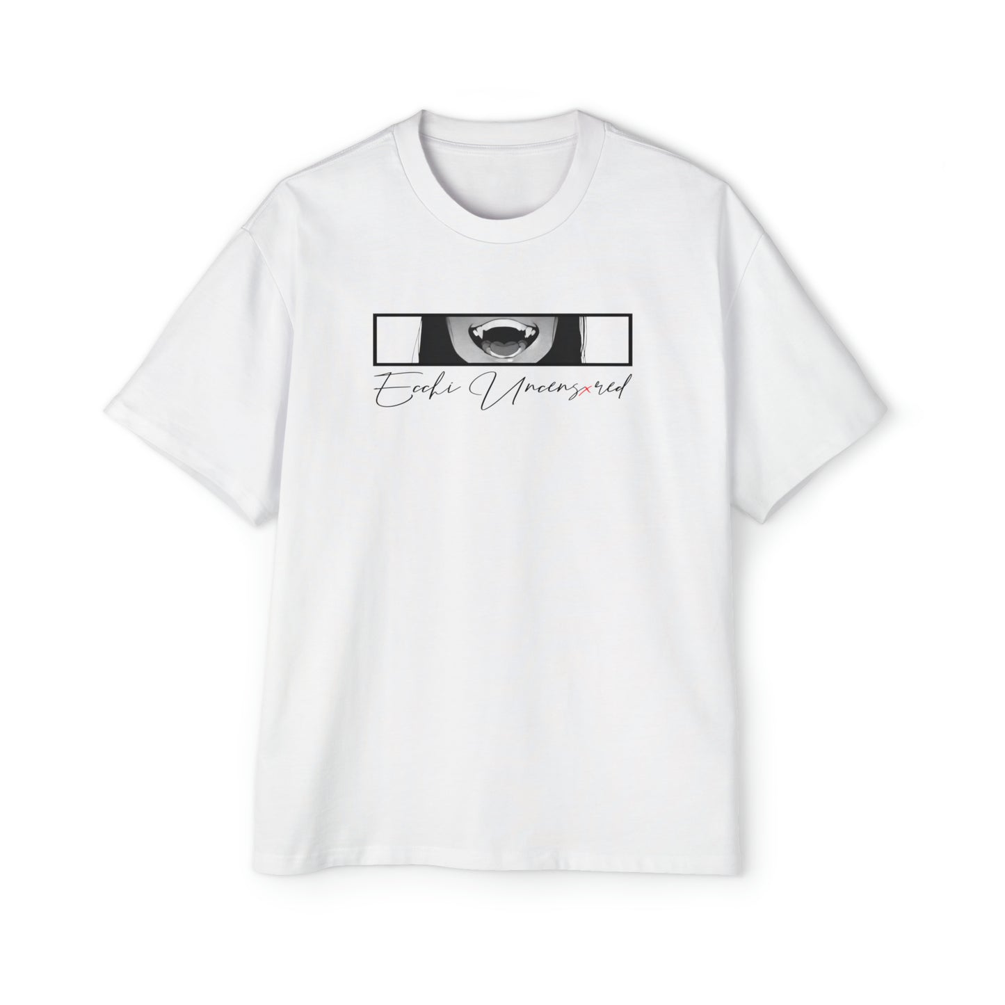 Creepy Ahegao • Over Sized T-Shirt • Print